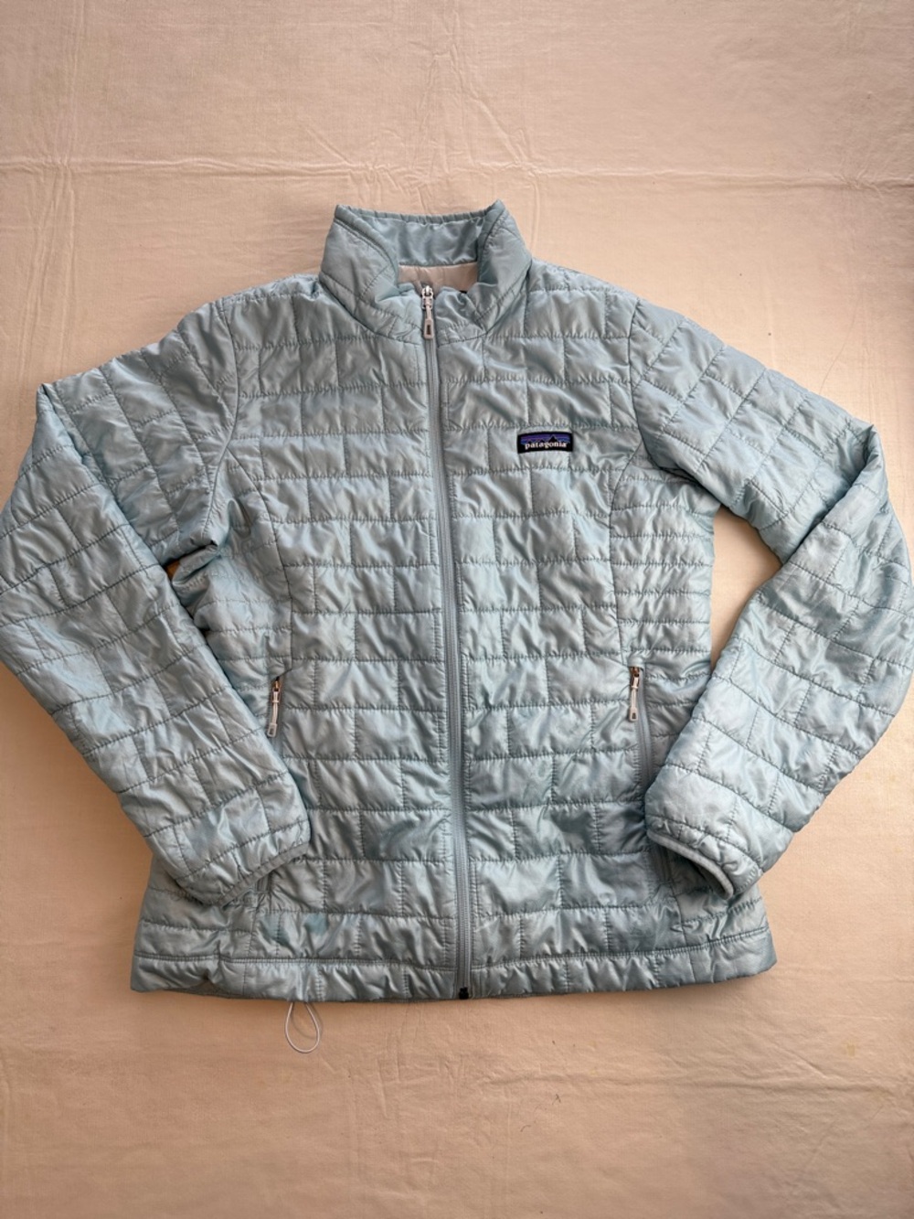 Patagonia Pale Blue Women's Quilted Packable Nano Puffer Jacket Size M